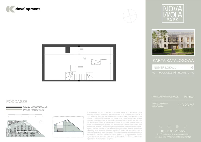 Dom 113,23 m², oferta nr 4G, Nova Wola Park II, Nowa Wola, ul. Przepiórki