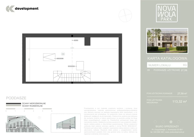 Dom 113,32 m², oferta nr 6G, Nova Wola Park II, Nowa Wola, ul. Przepiórki