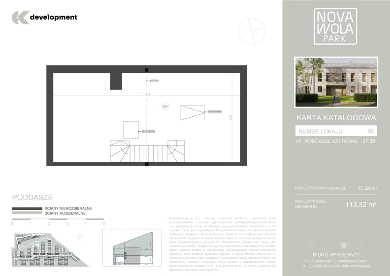 Dom 113,32 m², oferta nr 8E, Nova Wola Park II, Nowa Wola, ul. Przepiórki
