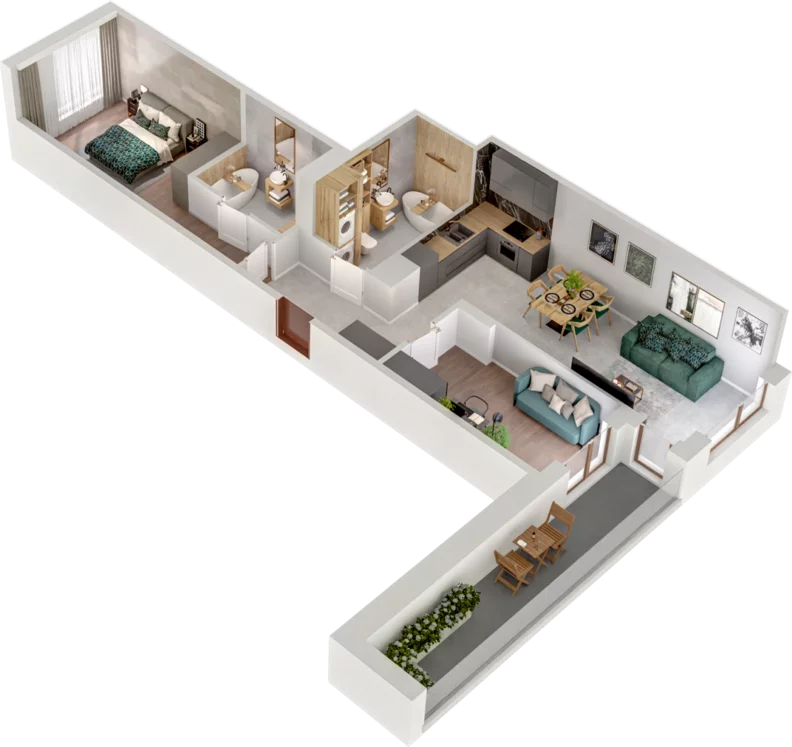 3 pokoje, mieszkanie 67,92 m², piętro 3, oferta nr A11, Witosa Park, Poznań, Winiary, Winiary, ul. Piątkowska 165 A-B