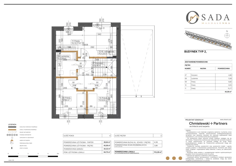Dom 113,29 m², oferta nr 44, Osada Magdalenka 2 - etap II, Słomin, ul. Biedronki