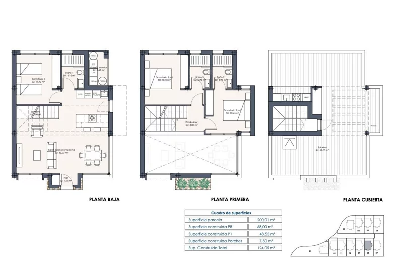 4 pokoje, mieszkanie 191,35 m², parter, oferta nr 1, Av. Argentina, Los Montesinos, c. Avenida de Argentina