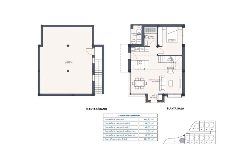 3 pokoje, mieszkanie 124,05 m², parter, oferta nr 2, Av. Argentina, Los Montesinos, c. Avenida de Argentina