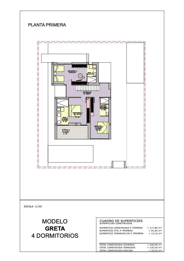 Dom 246,65 m², oferta nr GRETA, Juan Marsa, Dehesa de Campoamor, c. Juan Marse