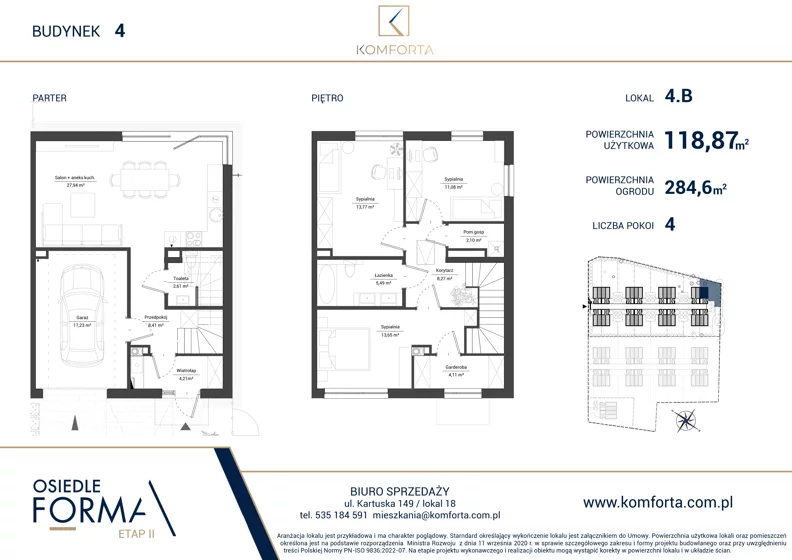 Dom 118,87 m², oferta nr 4.B, Osiedle Forma Etap II, Gdańsk, Olszynka, ul. Zawodzie