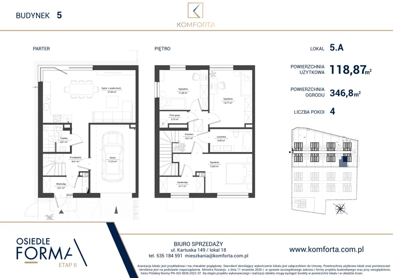 Dom 118,87 m², oferta nr 5.A, Osiedle Forma Etap II, Gdańsk, Olszynka, ul. Zawodzie