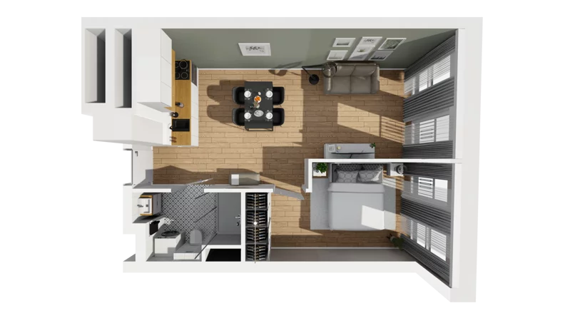 Lokal użytkowy 40,40 m², oferta nr A/213, Esencja - lokale usługowe, Gdańsk, Śródmieście, Dolne Miasto, ul. Kamienna Grobla / Jałmużnicza