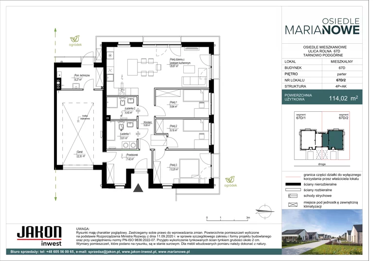 Dom 114,02 m², oferta nr 67D/2, Osiedle Marianowe, Tarnowo Podgórne, ul. Rolna 63-69