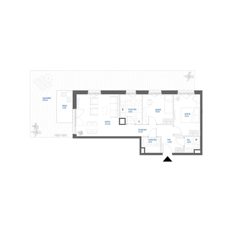 3 pokoje, mieszkanie 65,84 m², parter, oferta nr 28/1, Leśny Marcelin, Poznań, Grunwald, Junikowo, ul. Jeleniogórska