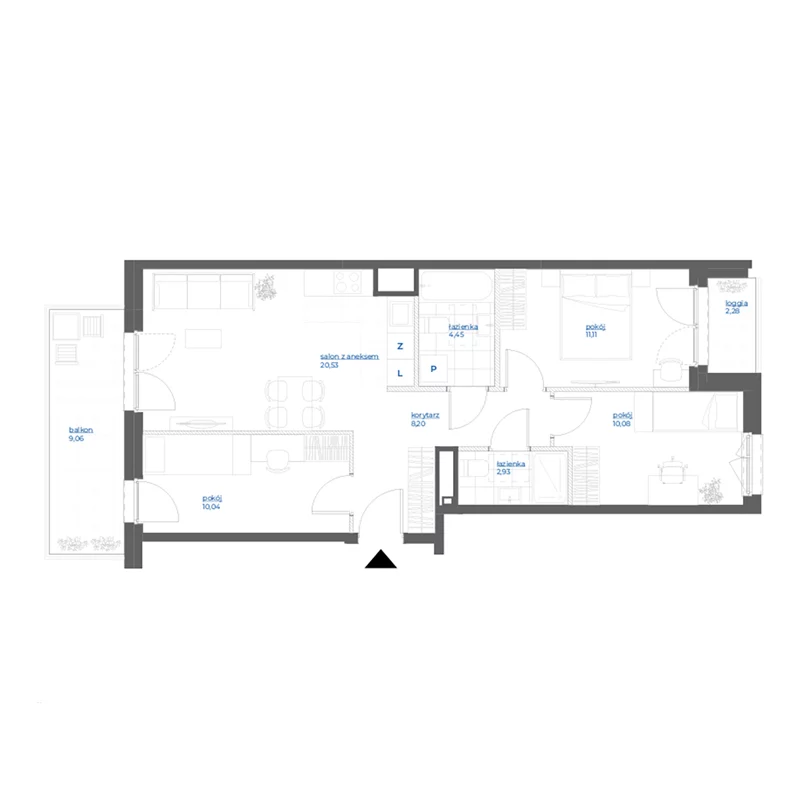 4 pokoje, mieszkanie 67,34 m², piętro 3, oferta nr 28/60, Leśny Marcelin, Poznań, Grunwald, Junikowo, ul. Jeleniogórska