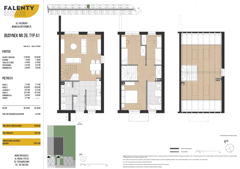 Dom 83,18 m², oferta nr 26, Falenty Home III etap, Falenty Duże, ul. Falencka