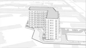 Wirtualna makieta 3D apartamentu 71.44 m², B1-07