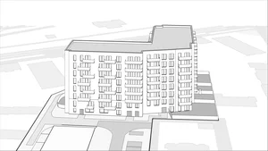 Wirtualna makieta 3D apartamentu 68.77 m², B2-12