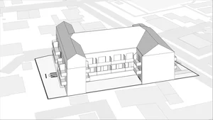 Wirtualna makieta 3D apartamentu inwestycyjnego 32.12 m², 18
