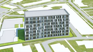 Wirtualna makieta 3D apartamentu 56.69 m², C/62