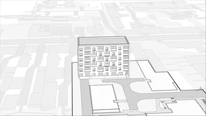 Wirtualna makieta 3D apartamentu 42.23 m², D.42