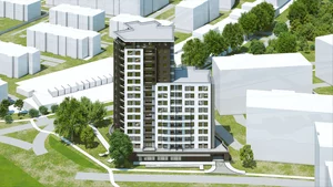Wirtualna makieta 3D apartamentu 62.59 m², 121