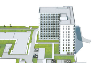 Wirtualna makieta 3D inwestycji Parkur Residence III