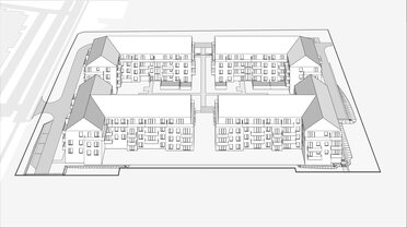 Wirtualna makieta 3D mieszkania 44.28 m², B-LM-30