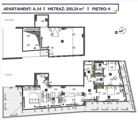 Apartament na sprzedaż 200,24 m², piętro 4, oferta nr 58765/MS/MAX