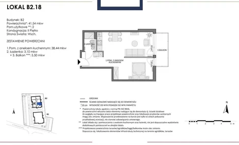 Apartament na sprzedaż 41,54 m², piętro 2, oferta nr 118410/78/OMS