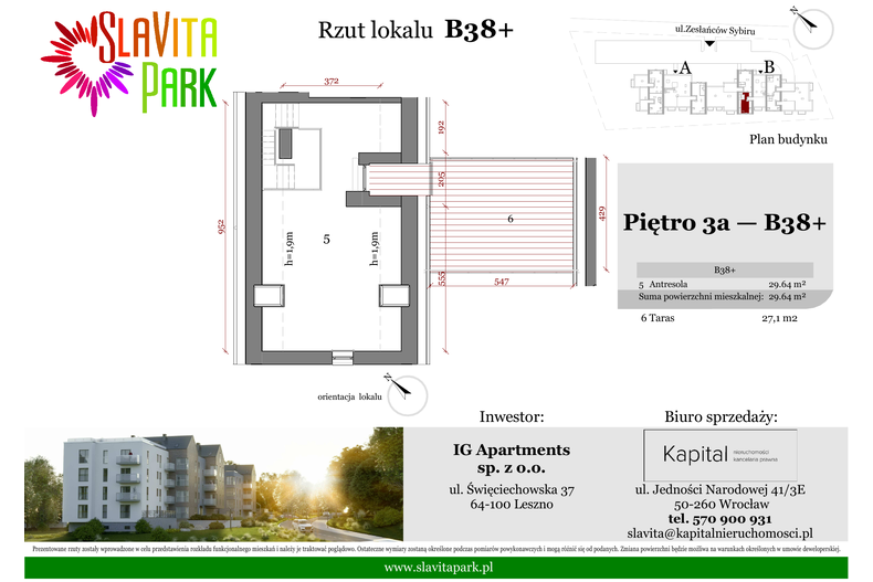 Apartament wakacyjny 55,13 m², piętro 3, oferta nr B38