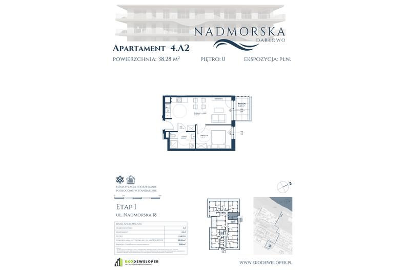 Apartament wakacyjny 38,28 m², parter, oferta nr 4_A2