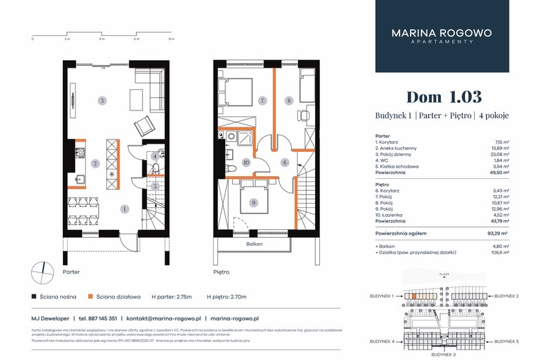 Dom wakacyjny 93,29 m², oferta nr 1.03