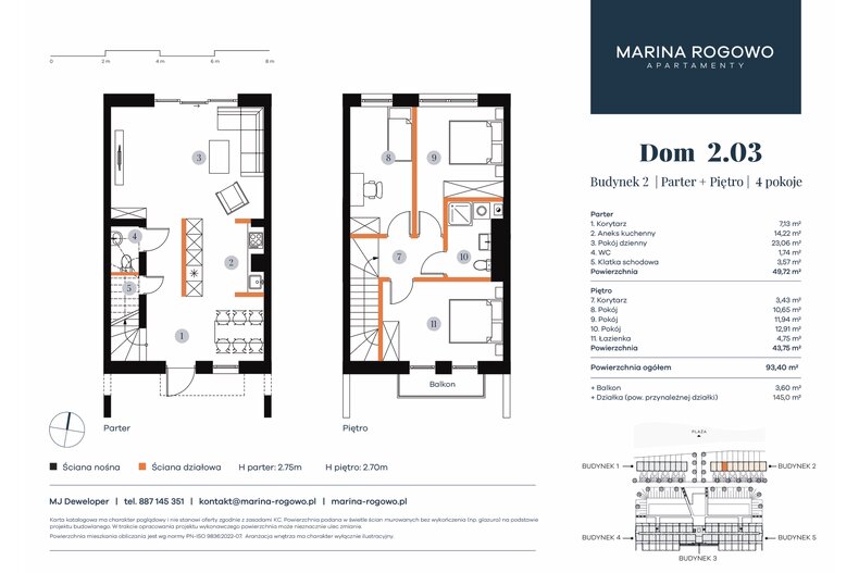 Dom wakacyjny 93,40 m², oferta nr 2.03