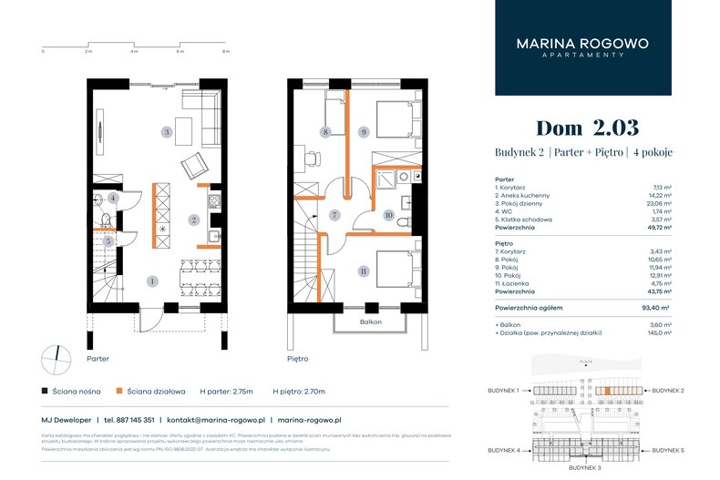 Dom wakacyjny 93,40 m², oferta nr 2.03