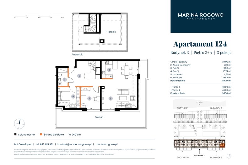 Apartament wakacyjny 84,87 m², piętro 3, oferta nr 124
