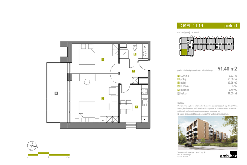 Apartament wakacyjny 51,69 m², piętro 1, oferta nr Apartament 17