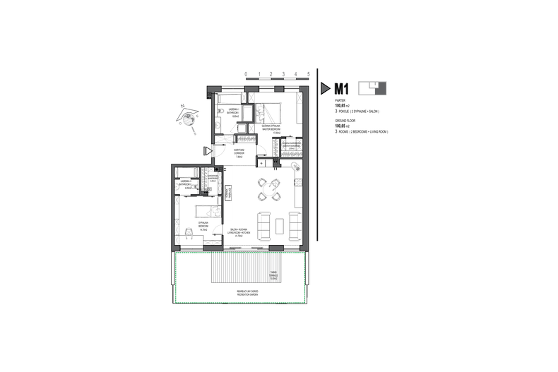 Apartament 100,65 m², parter, oferta nr M01