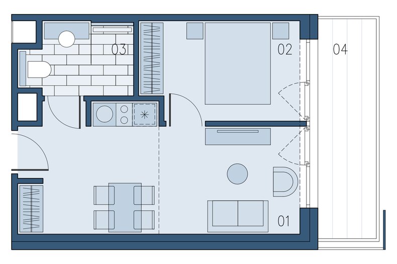 Apartament wakacyjny 34,05 m², piętro 2, oferta nr B/217
