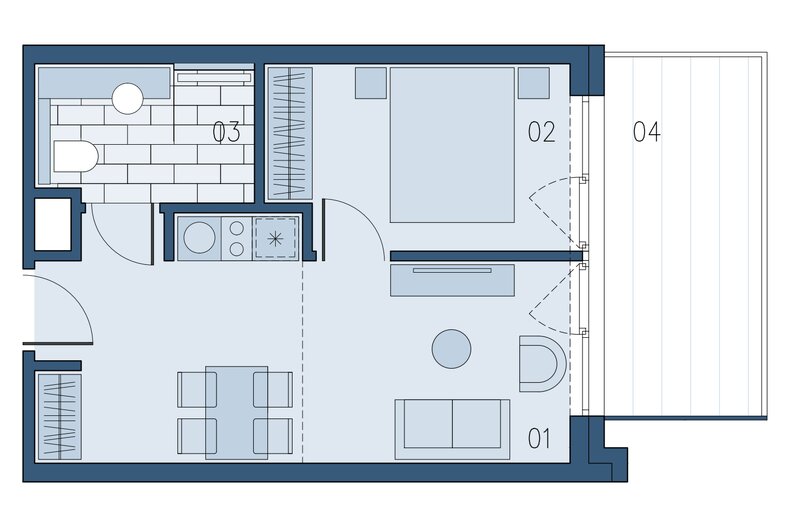 Apartament wakacyjny 34,63 m², piętro 2, oferta nr B/260