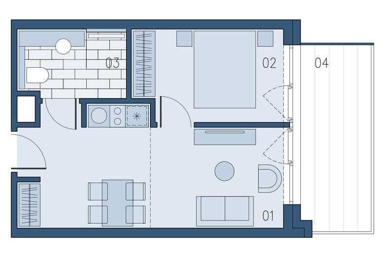 Apartament wakacyjny 34,63 m², piętro 3, oferta nr B/360