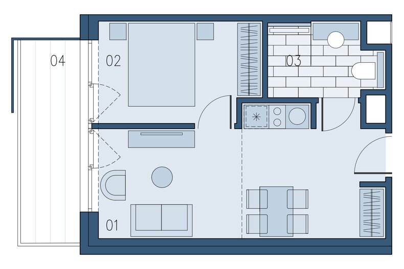Apartament wakacyjny 34,05 m², piętro 4, oferta nr B/418