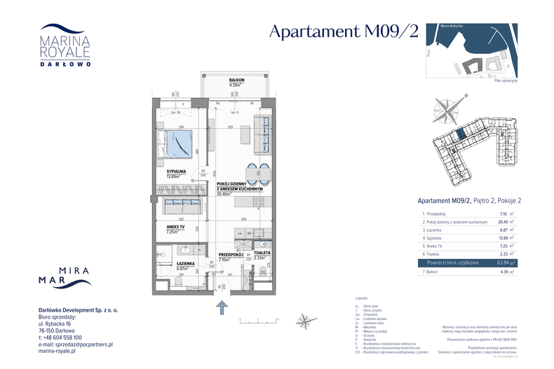 Apartament wakacyjny 63,84 m², piętro 2, oferta nr M09/2