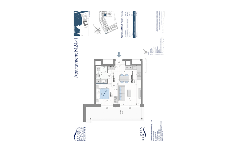 Apartament wakacyjny 37,87 m², piętro 1, oferta nr M24/1