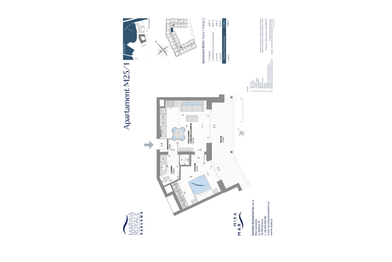Apartament wakacyjny 35,98 m², piętro 1, oferta nr M25/1