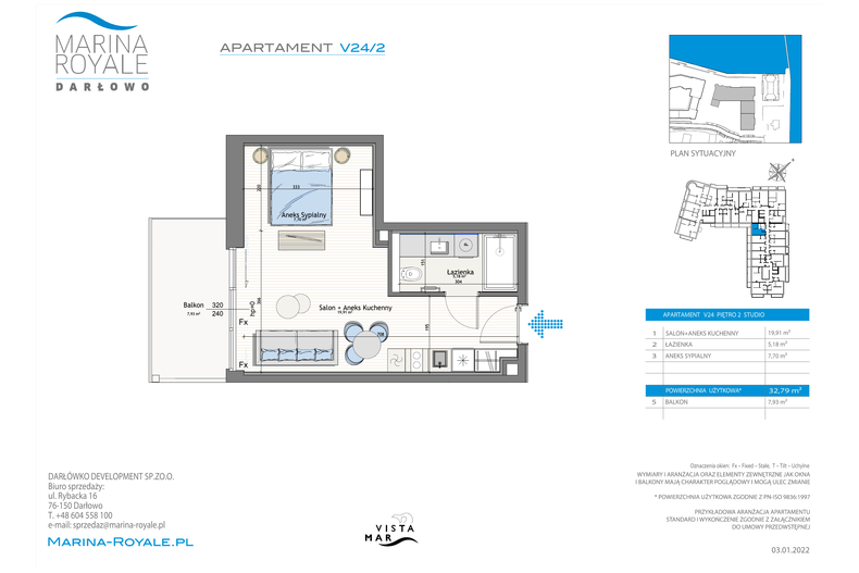 Apartament wakacyjny 32,79 m², piętro 2, oferta nr V24/2