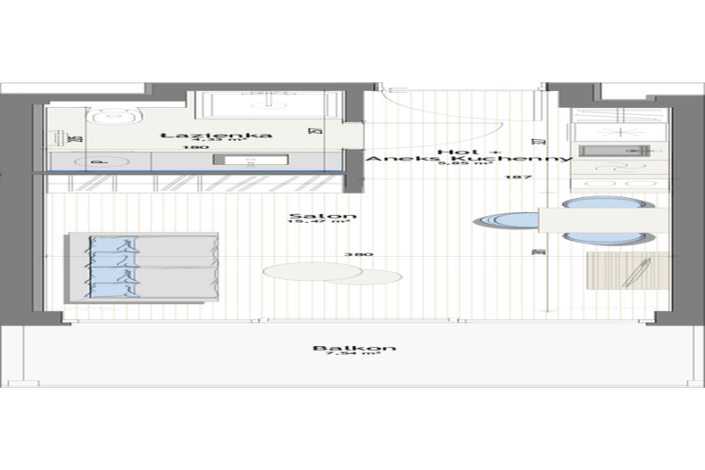 Apartament wakacyjny 26,01 m², piętro 2, oferta nr V25/2