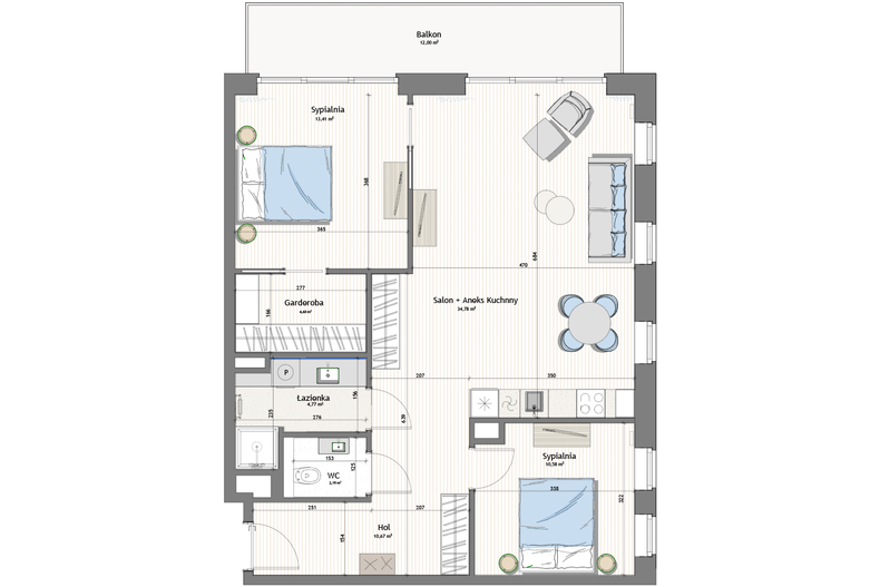Apartament wakacyjny 81,67 m², piętro 2, oferta nr V10/2