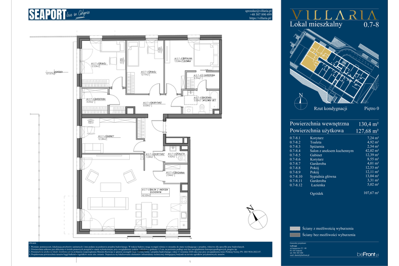 Apartament wakacyjny 130,40 m², parter, oferta nr 0.7-0.8