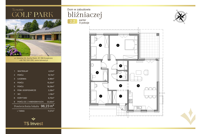 Dom wakacyjny 96,00 m², oferta nr 2.2.