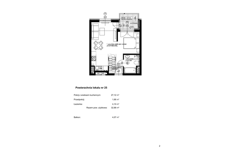 Apartament wakacyjny 45,41 m², piętro 2, oferta nr 25