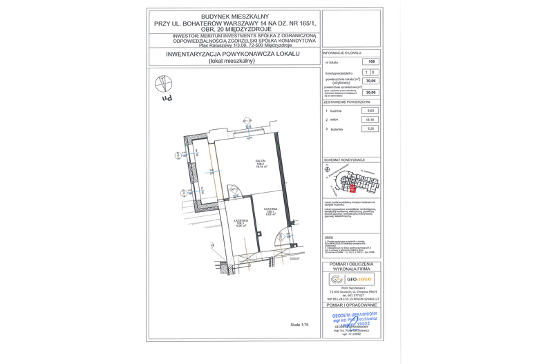 Apartament wakacyjny 30,06 m², parter, oferta nr 108/0.36