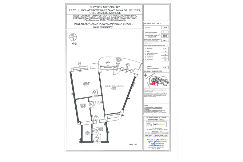 Apartament wakacyjny 53,88 m², piętro 1, oferta nr 210/1.17