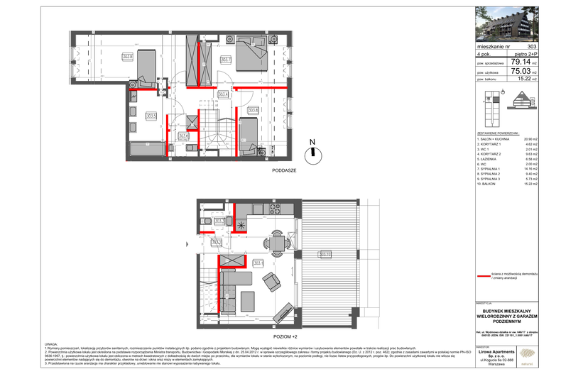Apartament wakacyjny 79,14 m², piętro 2, oferta nr 303