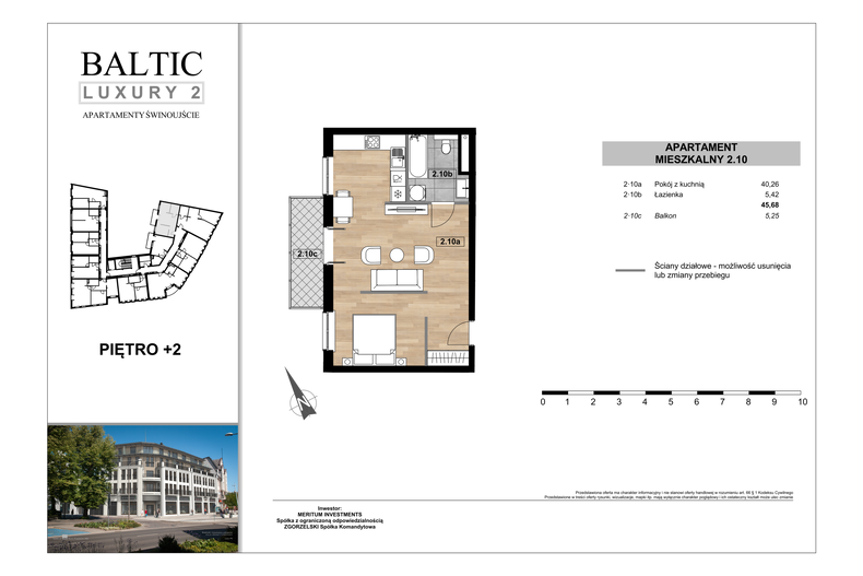 Apartament wakacyjny 45,68 m², piętro 2, oferta nr 2/10/